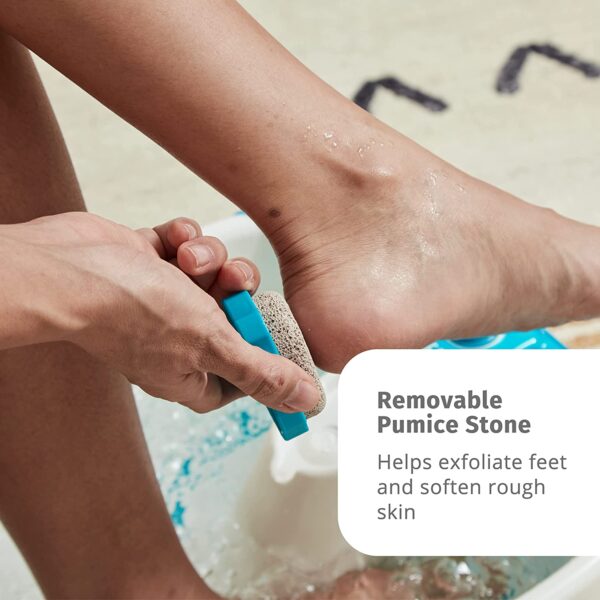HoMedics Bubble Mate Foot Spa, baño de pies con control táctil con burbujas vigorantes y a prueba de salpicaduras, nodos de masaje elevados y piedra pómez extraíble - Imagen 3