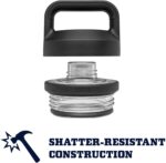 Termo Rambler Botella de 64 onzas, aislada al vacío, acero inoxidable con tapa para chug, color negro - Imagen 3