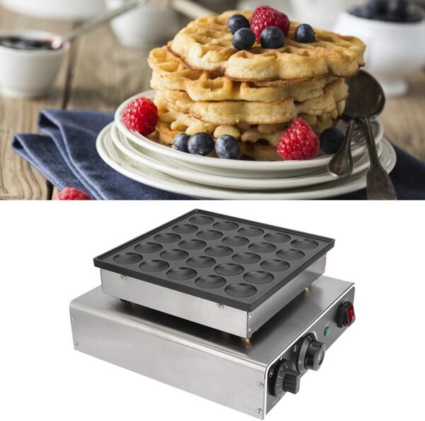 Mini máquina de muffins, no fácil de oxidar herramientas de cocina fácil de demoler máquina de panquequewaffle para pequeño (estándar de EE. UU. 110V) - Imagen 8