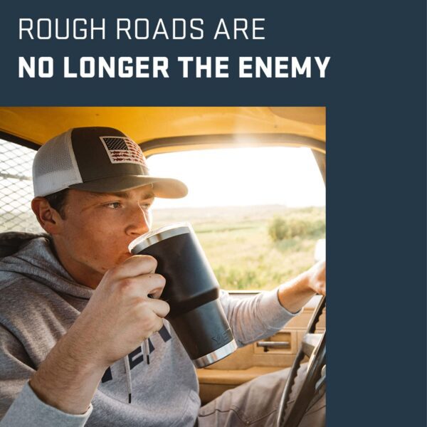 Termo Ramble - Vaso de viaje de 30 onzas, de acero inoxidable, aislada al vacío con tapa Stronghold (color espuma de mar) - Imagen 2