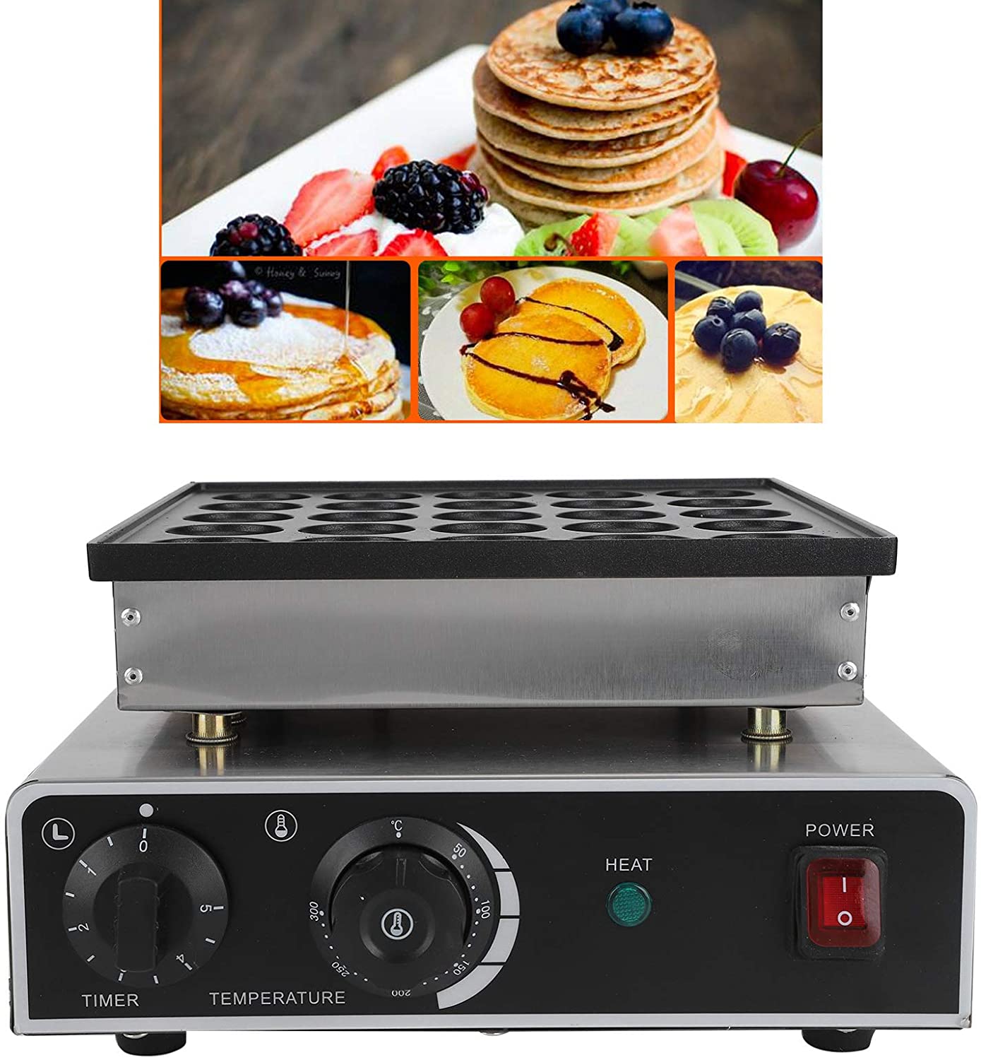 71QdNRhPI9L._AC_SL1500_ Mini máquina de muffins, no fácil de oxidar herramientas de cocina fácil de demoler máquina de panquequewaffle para pequeño (estándar de EE. UU. 110V) - Imagen 1