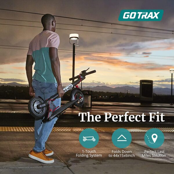 Scooter eléctrico de desplazamiento. Gotrax GXL V2 - Neumáticos llenos de aire de 8.5 pulgadas – 15.5 MPH y 9-12 millas – Versión 2 - Imagen 8