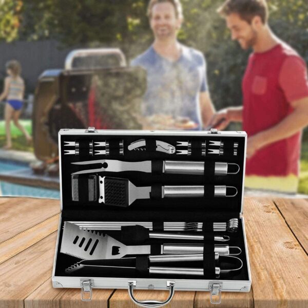 Grilljoy - Juego de utensilios 20 piezas para asador de carnes - Imagen 5