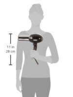 Secador Conair Pro Styler iónico acondicionador secador de pelo, Negro/Cromo - Imagen 13