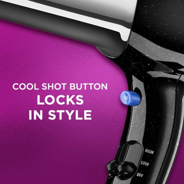 Secador Conair Pro Styler iónico acondicionador secador de pelo, Negro/Cromo - Imagen 3