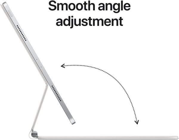 Apple Magic Keyboard, para iPad Pro de 12.9 pulgadas, 5.ª generación, inglés (estadounidense), color blanco - Imagen 3