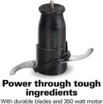 Hamilton Beach (72850) - Mini cortador de alimentos, 3 tazas, eléctrico, color negro - Imagen 7