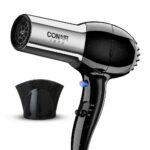 Secador Conair Pro Styler iónico acondicionador secador de pelo, Negro/Cromo