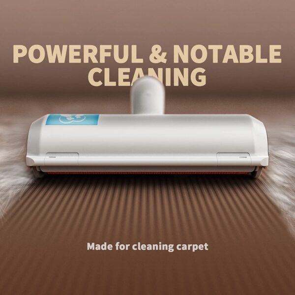 Rodillo removedor de pelo para mascotas, removedor de piel de perro y gato con base autolimpiante, herramienta eficiente de eliminación de vello de animales, perfecto para muebles, sofá, alfombra, asiento de coche, rojo - Imagen 3