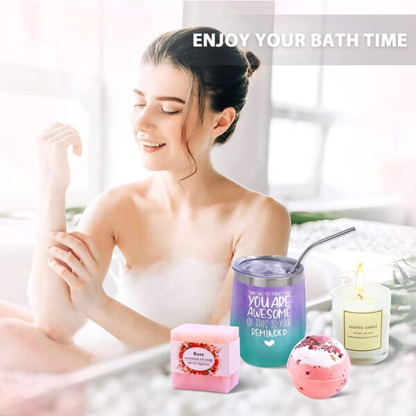 Regalo para ella, regalos de agradecimiento para mamá, regalos para el día de la madre, regalos para mejores amigos, regalos para mejorar pronto, regalos relajantes de cumpleaños, spa, regalo de vino, regalo inspirador, compañero de trabajo, esposa, hermana - Imagen 8