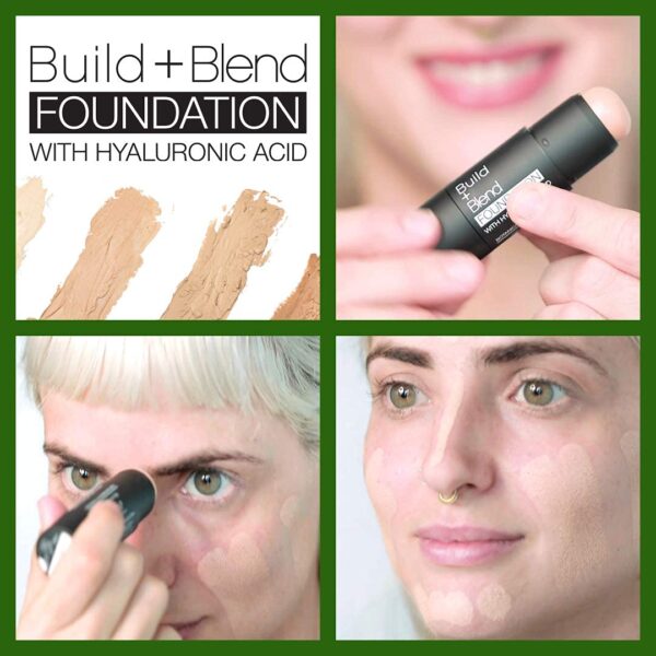Palladio BUILD + BLEND - Barra de base para contorno facial, maquillaje profesional para un aspecto perfecto, 0.25 onzas (beige natural) - Imagen 8
