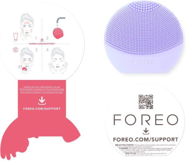 FOREO LUNA Play Plus 2 - Cepillo de limpieza facial de silicona y exfoliante facial, todo tipo de piel, para una piel limpia y saludable, mejora la absorción de productos para el cuidado de la piel facial - Imagen 3