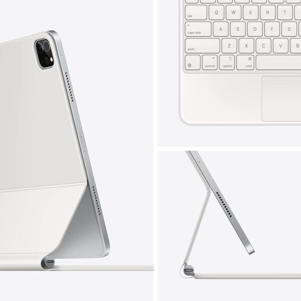 Apple Magic Keyboard, para iPad Pro de 12.9 pulgadas, 5.ª generación, inglés (estadounidense), color blanco - Imagen 9