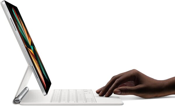 Apple Magic Keyboard, para iPad Pro de 12.9 pulgadas, 5.ª generación, inglés (estadounidense), color blanco - Imagen 7