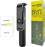 Selfie Stick de aleación de aluminio con control remoto inalámbrico desmontable y mini trípode para selfie Stick para iPhone 13 12 11 Pro Xs Max Xr X 8 7 6 Plus, Android Samsung Smartphonei, más - Imagen 9
