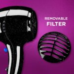 Secador Conair Pro Styler iónico acondicionador secador de pelo, Negro/Cromo - Imagen 5