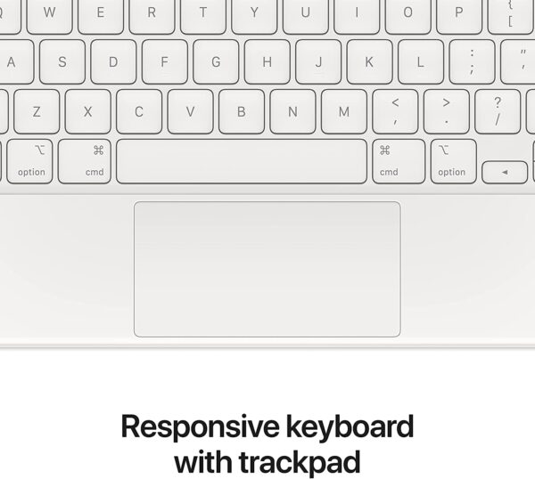 Apple Magic Keyboard, para iPad Pro de 12.9 pulgadas, 5.ª generación, inglés (estadounidense), color blanco - Imagen 5