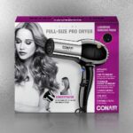 Secador Conair Pro Styler iónico acondicionador secador de pelo, Negro/Cromo - Imagen 8