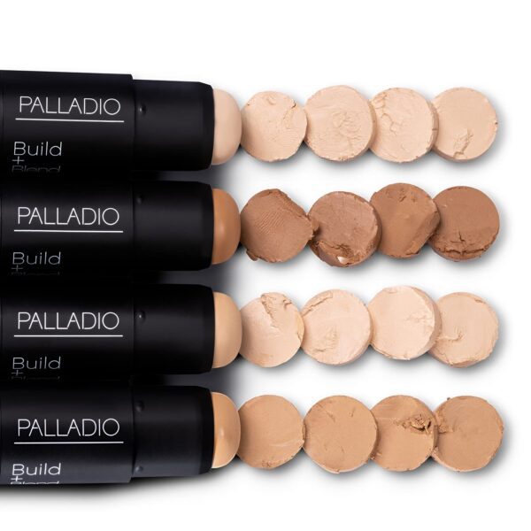 Palladio BUILD + BLEND - Barra de base para contorno facial, maquillaje profesional para un aspecto perfecto, 0.25 onzas (beige natural) - Imagen 6