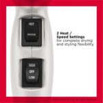 REVLON - Secador de pelo infrarrojo de 1875 vatios para una potencia máxima de secado, color blanco - Imagen 7