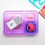 Cortador de figuras completa para niños, cortador de sándwich y removedor de forma de corteza de pan, mini cortadores de galletas con formas de frutas y verduras, separadores de tazas de silicona, tenedores para recoger alimentos - Imagen 6