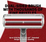 Rodillo removedor de pelo para mascotas, removedor de piel de perro y gato con base autolimpiante, herramienta eficiente de eliminación de vello de animales, perfecto para muebles, sofá, alfombra, asiento de coche, rojo - Imagen 4