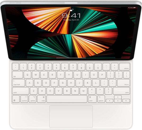 Apple Magic Keyboard, para iPad Pro de 12.9 pulgadas, 5.ª generación, inglés (estadounidense), color blanco - Imagen 6