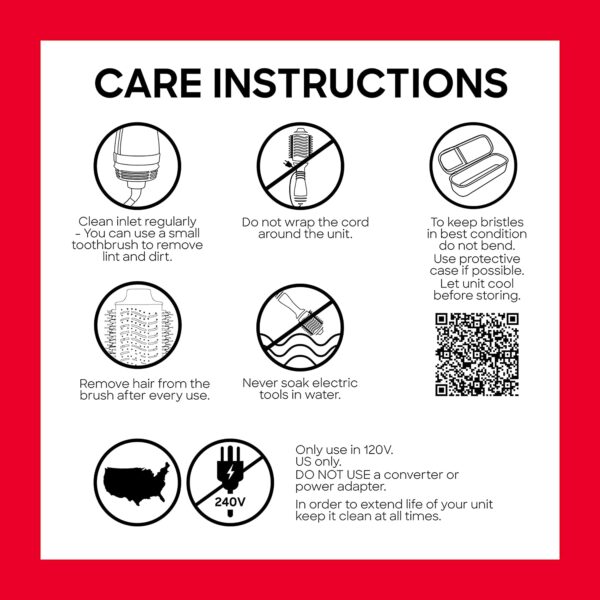 Revlon-Cepillo de aire caliente para secador de cabello y voluminizador de un solo paso, negro (el embalaje puede variar) - Imagen 3