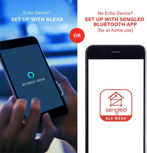 Sengled - Bombillas inteligentes, bombilla de luz para Alexa que cambia de color, con Bluetooth Mesh, bombillas inteligentes que funcionan solo con Alexa, bombilla LED atenuable A19 E26 multicolor, alto CRI, alto brillo, 9 W 800 lúmenes, paquete de 1 - Imagen 12