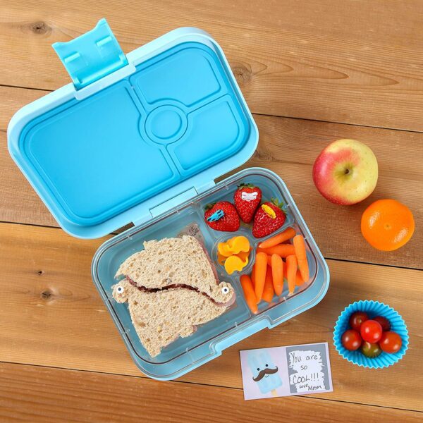 Cortador de figuras completa para niños, cortador de sándwich y removedor de forma de corteza de pan, mini cortadores de galletas con formas de frutas y verduras, separadores de tazas de silicona, tenedores para recoger alimentos - Imagen 1
