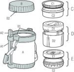 THERMOS Todo-En-Uno Transportador de comida sellado al vacío con una cuchara, acero inoxidable, Humo. - Imagen 4
