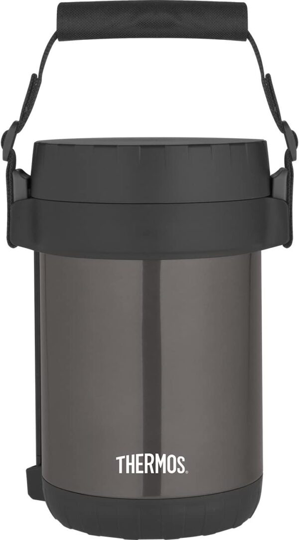 THERMOS Todo-En-Uno Transportador de comida sellado al vacío con una cuchara, acero inoxidable, Humo. - Imagen 3