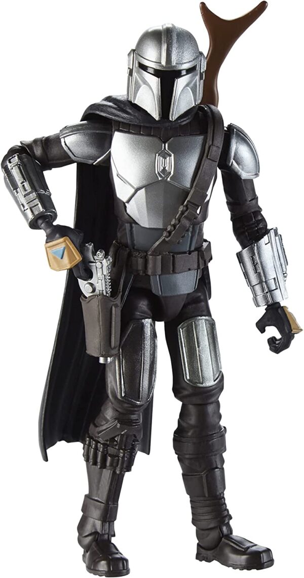 Star Wars Galaxy of Adventures The Mandalorian - Figura a escala de 5 pulgadas, - Imagen 2
