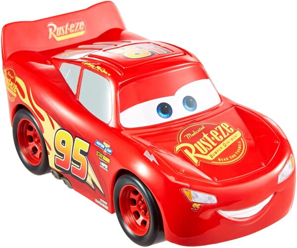 Disney Pixar Cars Track Talkers Lightning McQueen, 5.5 pulgadas, vehículos auténticos de películas favoritas para hablar y efectos de sonido, regalo divertido para niños a partir de 3 años - Imagen 4