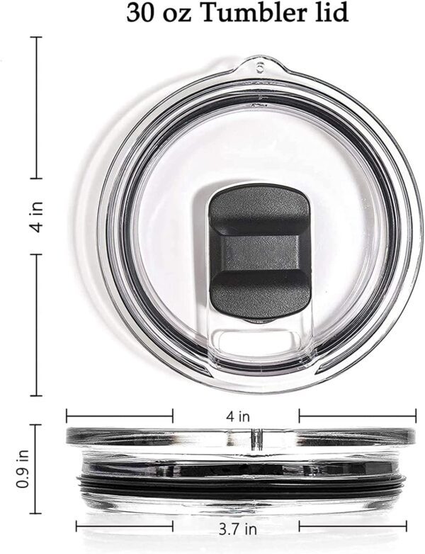 tapa magnética para vaso de 20 onzas y 30 onzas, compatible con YETI Rambler, Ozark Trail, Old Style Rtic y More - Cubierta magnética para vaso a prueba - Imagen 2