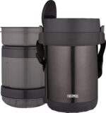 THERMOS Todo-En-Uno Transportador de comida sellado al vacío con una cuchara, acero inoxidable, Humo. - Imagen 2