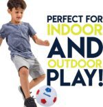 Mini juegos de portería de fútbol para niños, patio trasero + mini red interior y juego - PLAY DAY de pelota con bomba, juegos de portería de fútbol plegable portátil para niños y niños pequeños, 24 x 16 pulgadas - Imagen 3