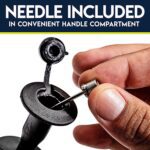 Mini juegos de portería de fútbol para niños, patio trasero + mini red interior y juego - PLAY DAY de pelota con bomba, juegos de portería de fútbol plegable portátil para niños y niños pequeños, 24 x 16 pulgadas - Imagen 4