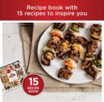 Ninja AG301 Foodi Parrilla interior 5 en 1 con freír al aire, asar, hornear y deshidratar, negro/plateado - Imagen 6