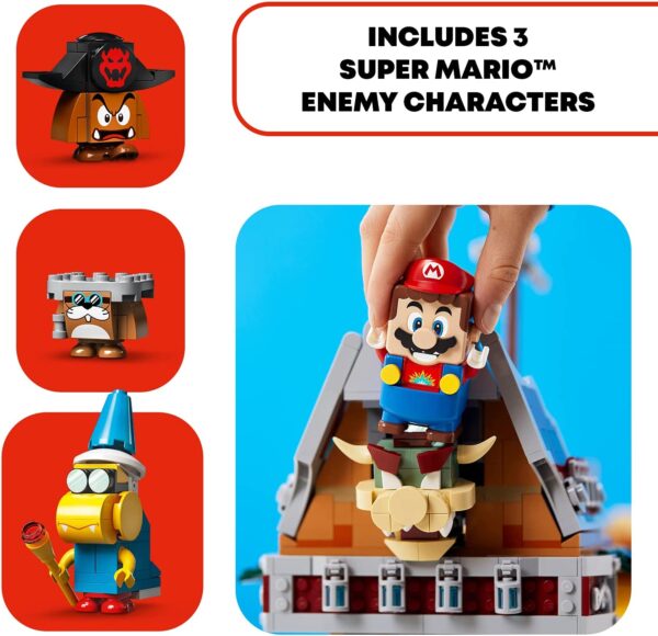 LEGO Super Mario Bros - Bowser - Juego de expansión de aeronave 71391 Kit de construcción; juguete coleccionable de exhibición y juego para niños, nuevo 2021 (1,152 piezas) - Imagen 5
