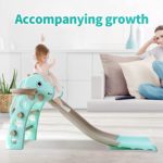 Juego de columpio y tobogán para niños con aro de baloncesto para niños, divertido juego de tobogán para interiores y exteriores, juego de juegos - Imagen 5