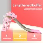 Juego de columpio y tobogán para niños con aro de baloncesto para niños, divertido juego de tobogán para interiores y exteriores, juego de juegos - Imagen 15