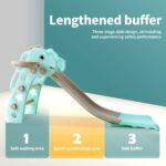 Juego de columpio y tobogán para niños con aro de baloncesto para niños, divertido juego de tobogán para interiores y exteriores, juego de juegos - Imagen 10