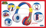 Super Mario Auriculares inalámbricos Bluetooth portátiles con micrófono, reducción de volumen para proteger la audición de la batería recargable, diadema ajustable para niños para la escuela, el hogar o viajes - Imagen 6