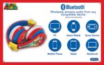 Super Mario Auriculares inalámbricos Bluetooth portátiles con micrófono, reducción de volumen para proteger la audición de la batería recargable, diadema ajustable para niños para la escuela, el hogar o viajes - Imagen 5
