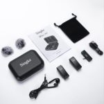 Micrófono inalámbrico Lavalier para iPhone, micrófono de solapa Plug & Play con funda de carga y 2 transmisores de micrófono con clip de 393.7 ft de rango de transmisión para grabación de video, entrevista YouTube TikTok - Imagen 8