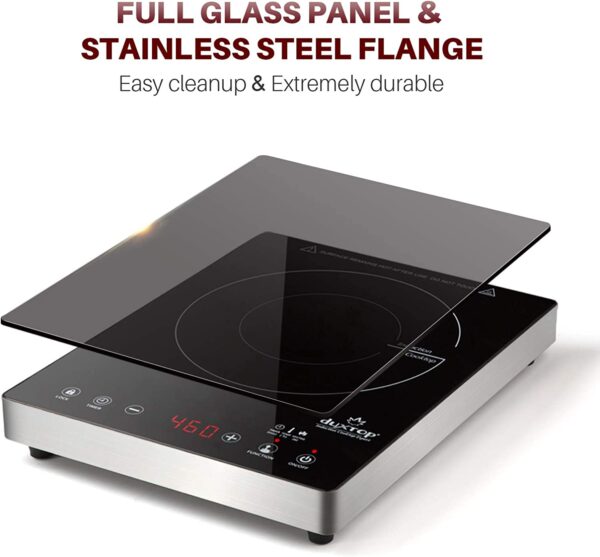 Quemador inducción - Duxtop 1800 vatios encimera eléctrica de inducción con quemador simple - Imagen 7