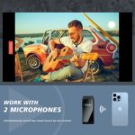 Micrófono inalámbrico Lavalier para iPhone, micrófono de solapa Plug & Play con funda de carga y 2 transmisores de micrófono con clip de 393.7 ft de rango de transmisión para grabación de video, entrevista YouTube TikTok - Imagen 5