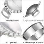 Moldes 3 moldes de acero inoxidable para hacer albóndigas y 3 moldes para hacer albóndigas de cocina, masa, ravioli, prensas de piel para el hogar, cocina, pastelería - Imagen 6