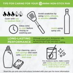 Juego de utensilios de cocina antiadherentes de fácil limpieza, -Ecolution- juego de ollas y sartenes de cocina aptos para lavavajillas, mango de agarre cómodo, calentamiento uniforme, liberación definitiva de alimentos, 12 piezas, rojo - Imagen 8